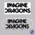 Hrnček Imagine Dragons logo (Biely)