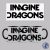 Hrnček Imagine Dragons logo (Čierny)