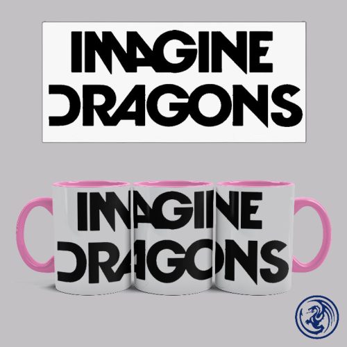 Hrnček Imagine Dragons logo (Ružový)