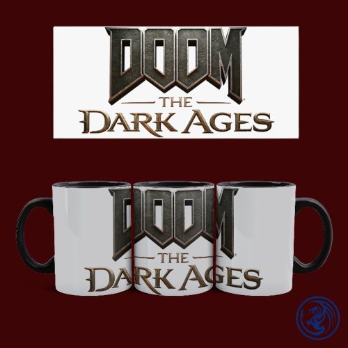 Hrnček Doom - The Dark Ages logo (Čierny)
