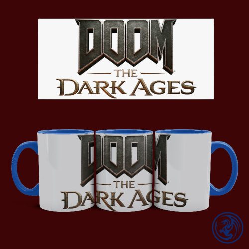 Hrnček Doom - The Dark Ages logo (Modrý)
