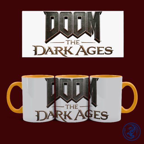 Hrnček Doom - The Dark Ages logo (Oranžový)