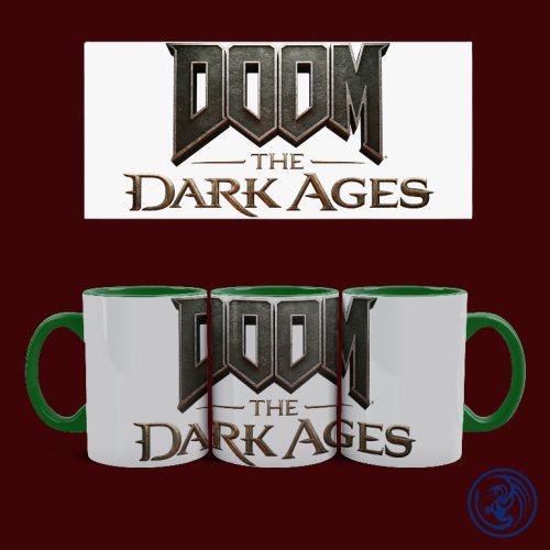Hrnček Doom - The Dark Ages logo (Zelený)