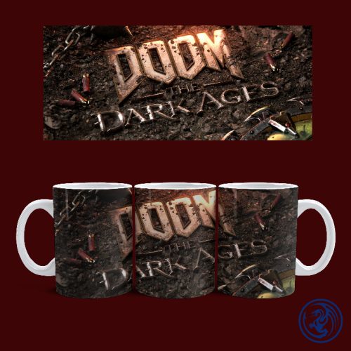 Hrnček Doom - The Dark Ages (Biely)