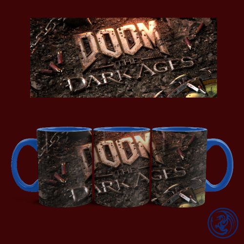 Hrnček Doom - The Dark Ages (Modrý)