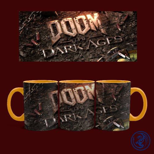 Hrnček Doom - The Dark Ages (Oranžový)