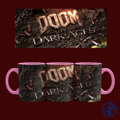 Hrnček Doom - The Dark Ages (Ružový)