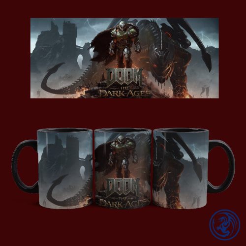 Hrnček Doom - The Dark Ages - Doomslayer (Čierny)