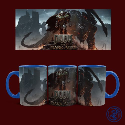 Hrnček Doom - The Dark Ages - Doomslayer (Modrý)