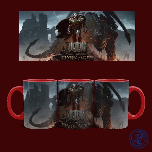 Hrnček Doom - The Dark Ages - Doomslayer (Červený)