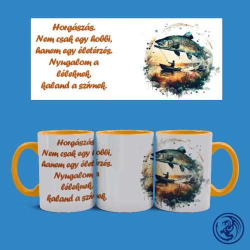 Hrnček Rybárčenie, nielen hobby (Oranžový)