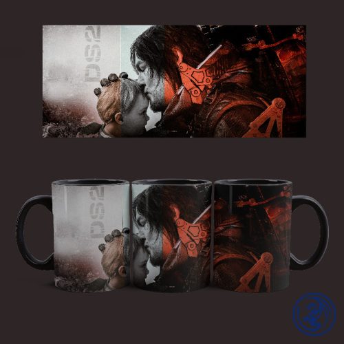 Hrnček Death Stranding - Sam a BB (Čierny)