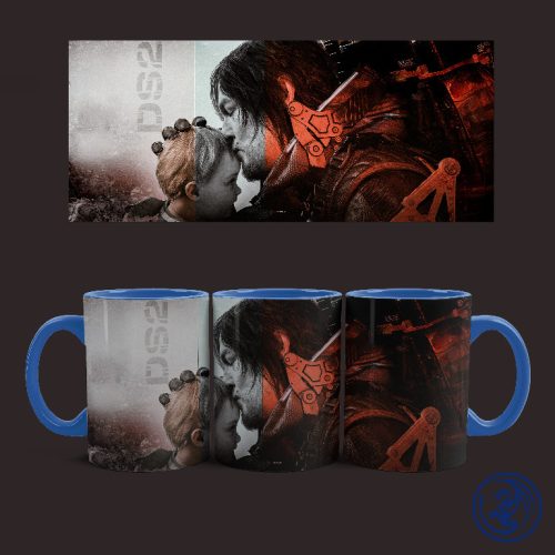 Hrnček Death Stranding - Sam a BB (Modrý)