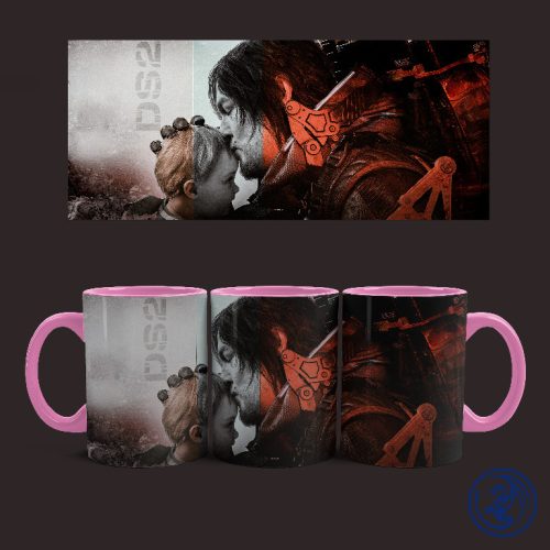 Hrnček Death Stranding - Sam a BB (Ružový)