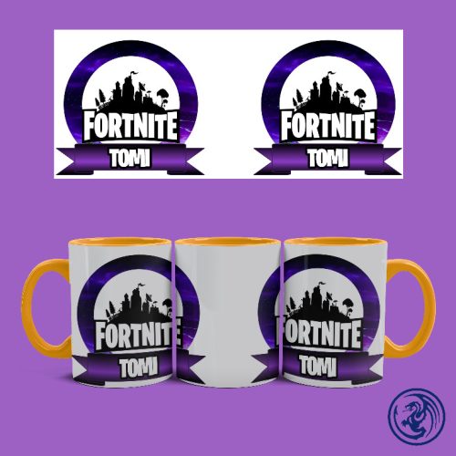 Hrnček Fortnite logo (Oranžový)