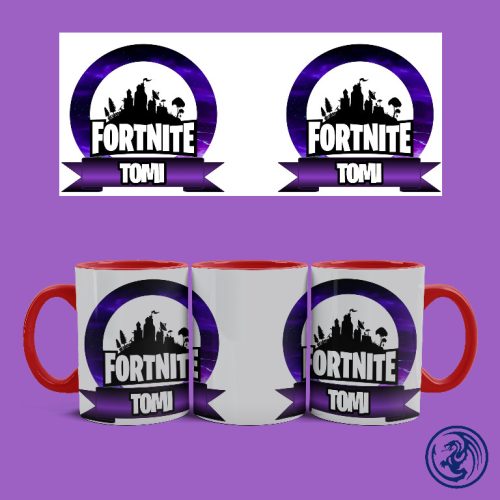Hrnček Fortnite logo (Červený)