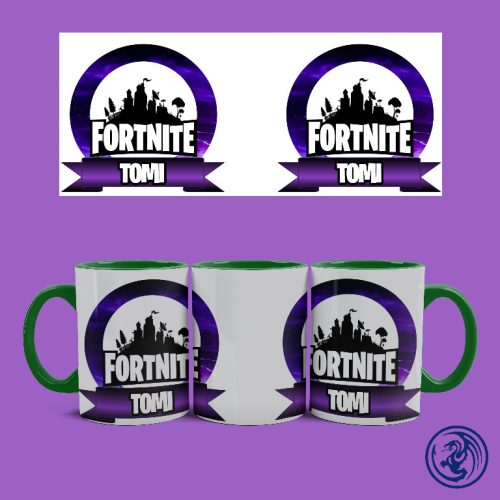 Hrnček Fortnite logo (Zelený)