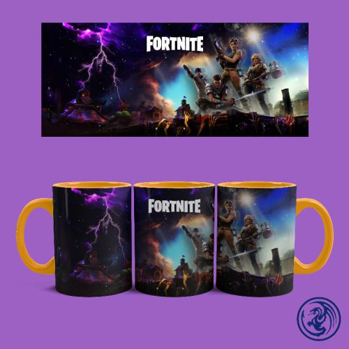 Hrnček Fortnite postavy (Oranžový)