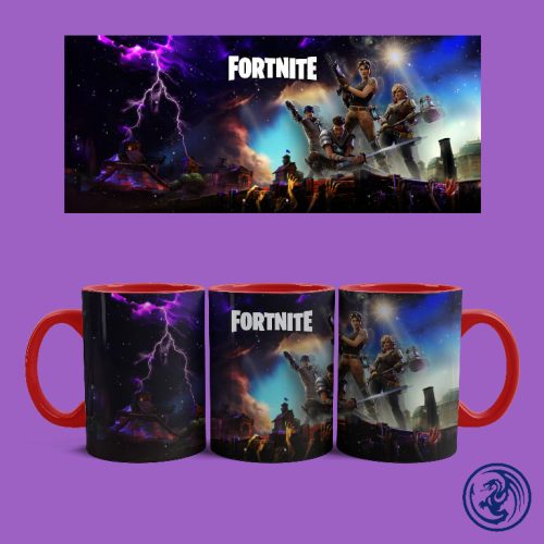 Hrnček Fortnite postavy (Červený)