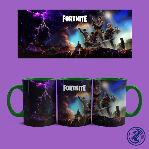 Hrnček Fortnite postavy (Zelený)