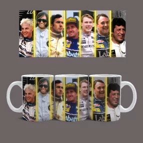 Hrnček Formula 1 Legedary Drivers (Biely)