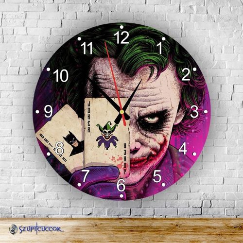 Joker okrúhle sklenené nástenné hodiny