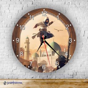   Assassin's Creed - Bajek okrúhle sklenené nástenné hodiny