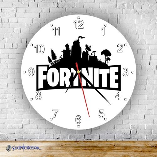 Fortnite okrúhle sklenené nástenné hodiny