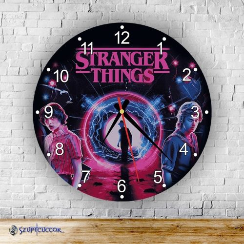Stranger Things - Universe okrúhle sklenené nástenné hodiny