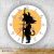 Dragon Ball - Kid Goku okrúhle sklenené nástenné hodiny