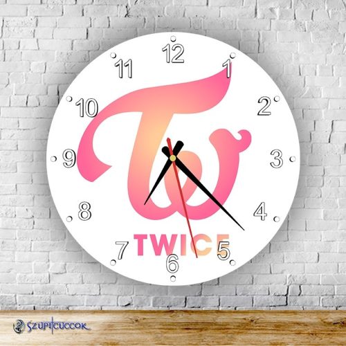 Twice okrúhle sklenené nástenné hodiny