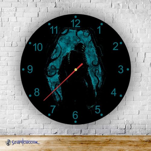Dead Space logo okrúhle sklenené nástenné hodiny
