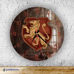   Hogwarts Legacy - Chrabromil okrúhle sklenené nástenné hodiny