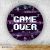 Game over pixel okrúhle sklenené nástenné hodiny