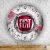 Fiat splash sklenené nástenné hodiny