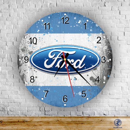 Ford splash sklenené nástenné hodiny