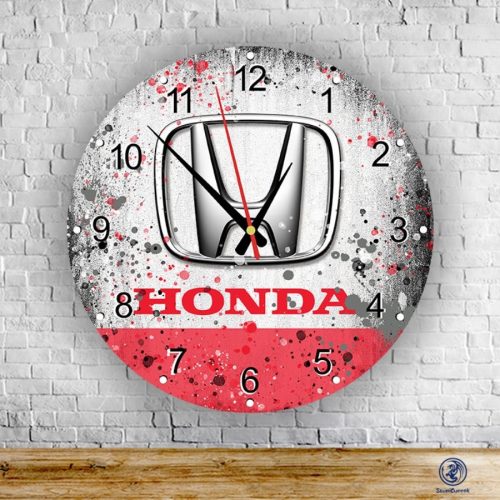 Honda splash sklenené nástenné hodiny