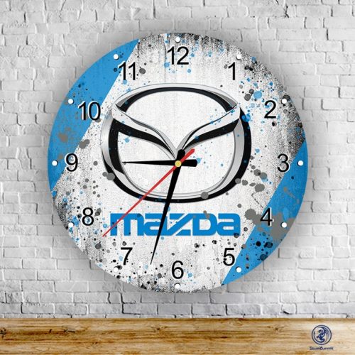 Mazda splash sklenené nástenné hodiny