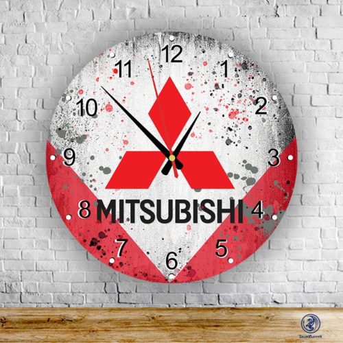 Mitsubishi splash sklenené nástenné hodiny