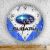 Subaru splash sklenené nástenné hodiny