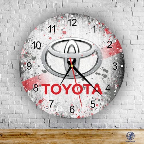 Toyota splash sklenené nástenné hodiny