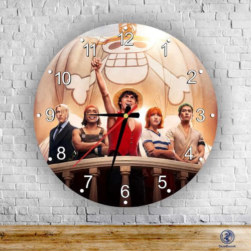 One Piece Postavy sklenené nástenné hodiny