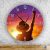 One Piece Luffy sklenené nástenné hodiny