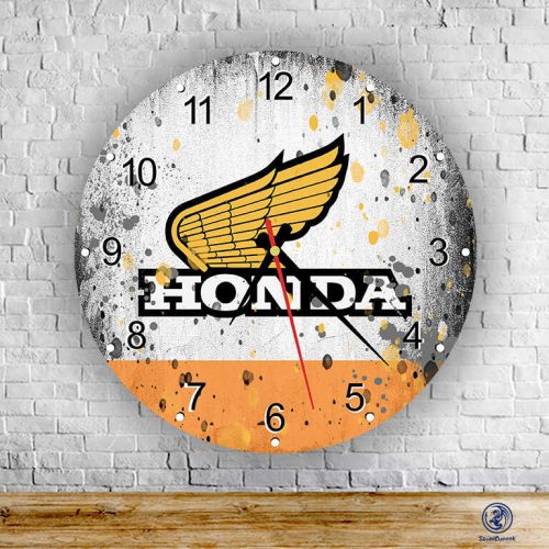 Honda sklenené nástenné hodiny