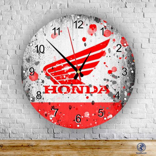 Honda splash sklenené nástenné hodiny