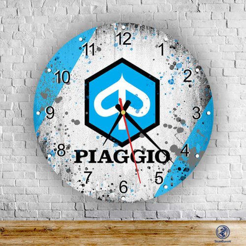 Piaggio sklenené nástenné hodiny