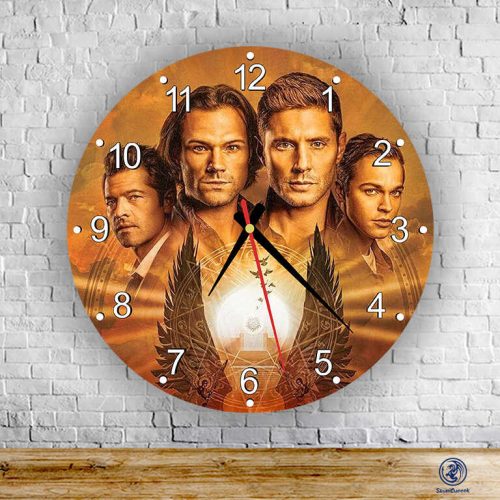Supernatural Postavy sklenené nástenné hodiny