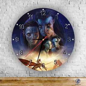 Avatar - okrúhle sklenené nástenné hodiny