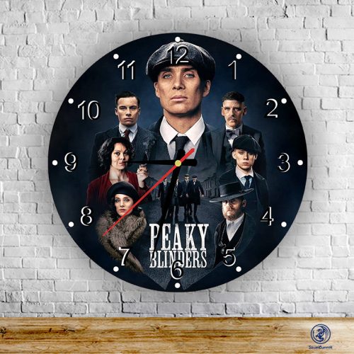 Peaky Blinders - okrúhle sklenené nástenné hodiny