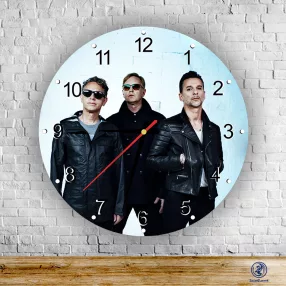 Depeche Mode - okrúhle sklenené nástenné hodiny